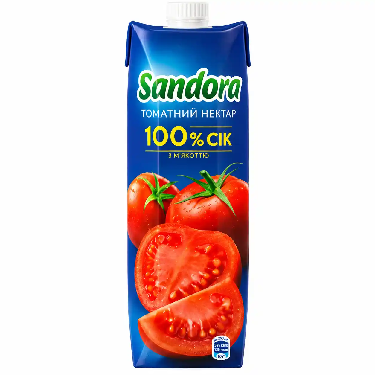 Sandora Rajčatová šťáva se solí „Pikantní“, 950ml/10ks