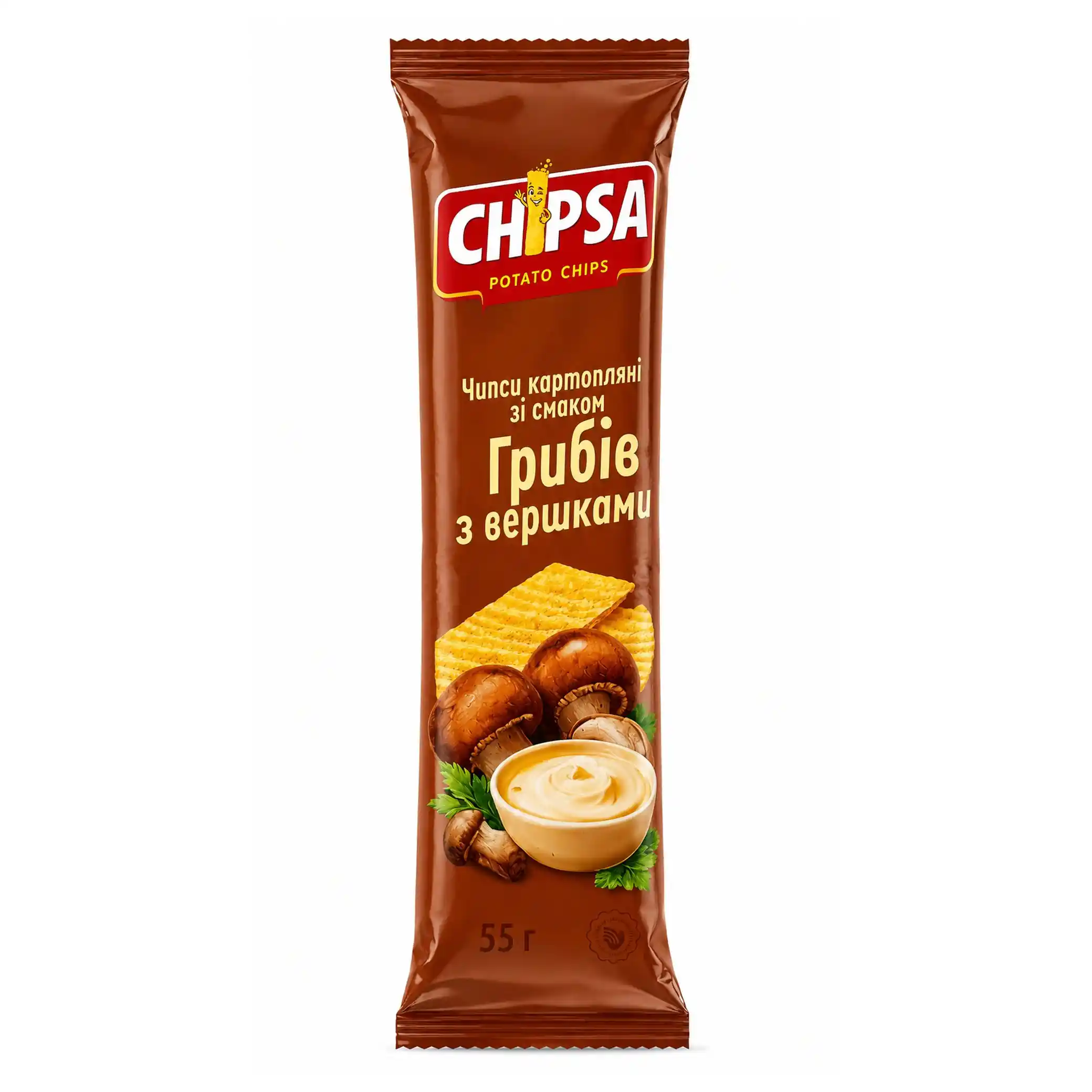 Jaivir "CHIPSA" Chipsy s příchutí hub a smetany, 55 g/30ks