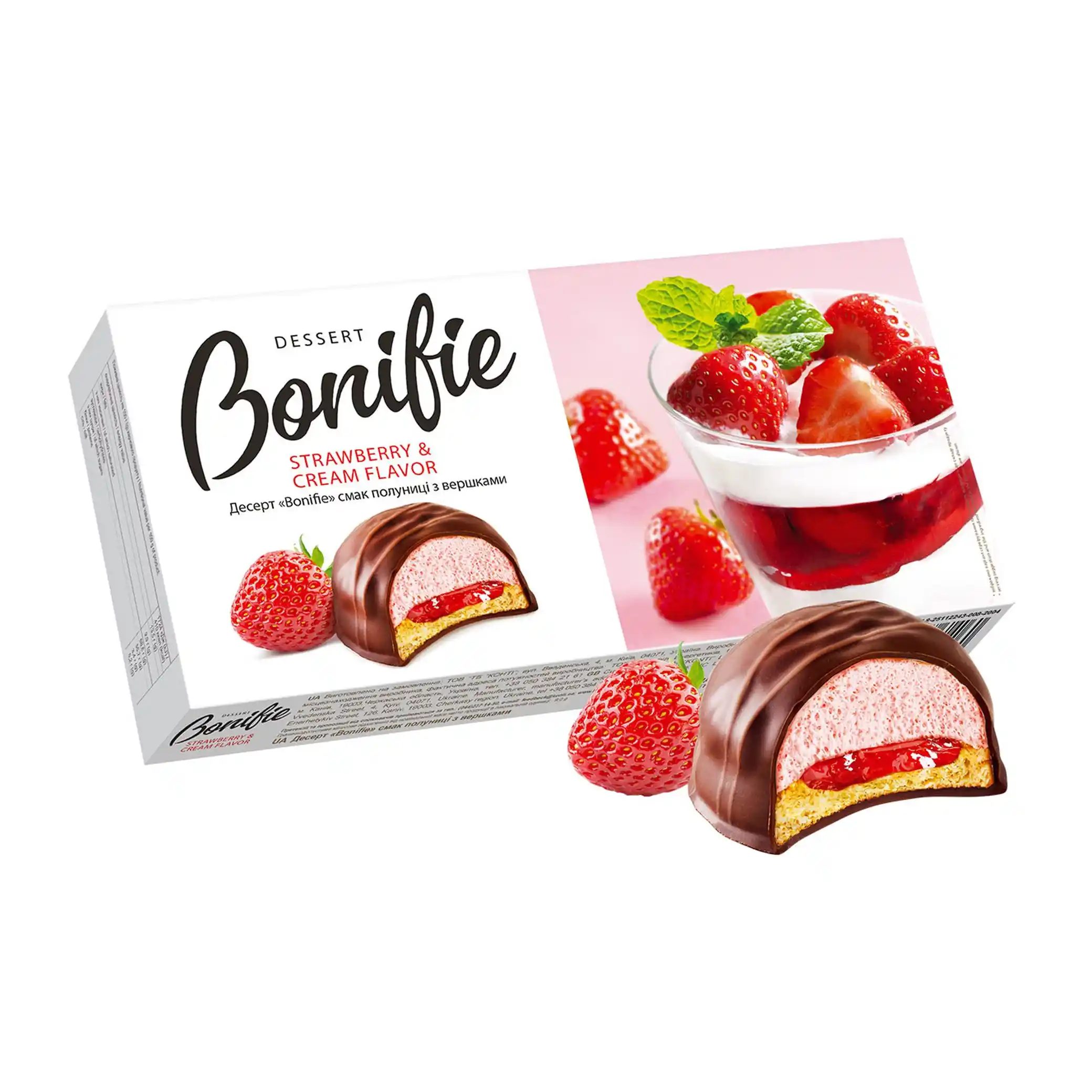 SvitKonti "Bonifie. Jahoda", dezert suflé, 232g/9ks