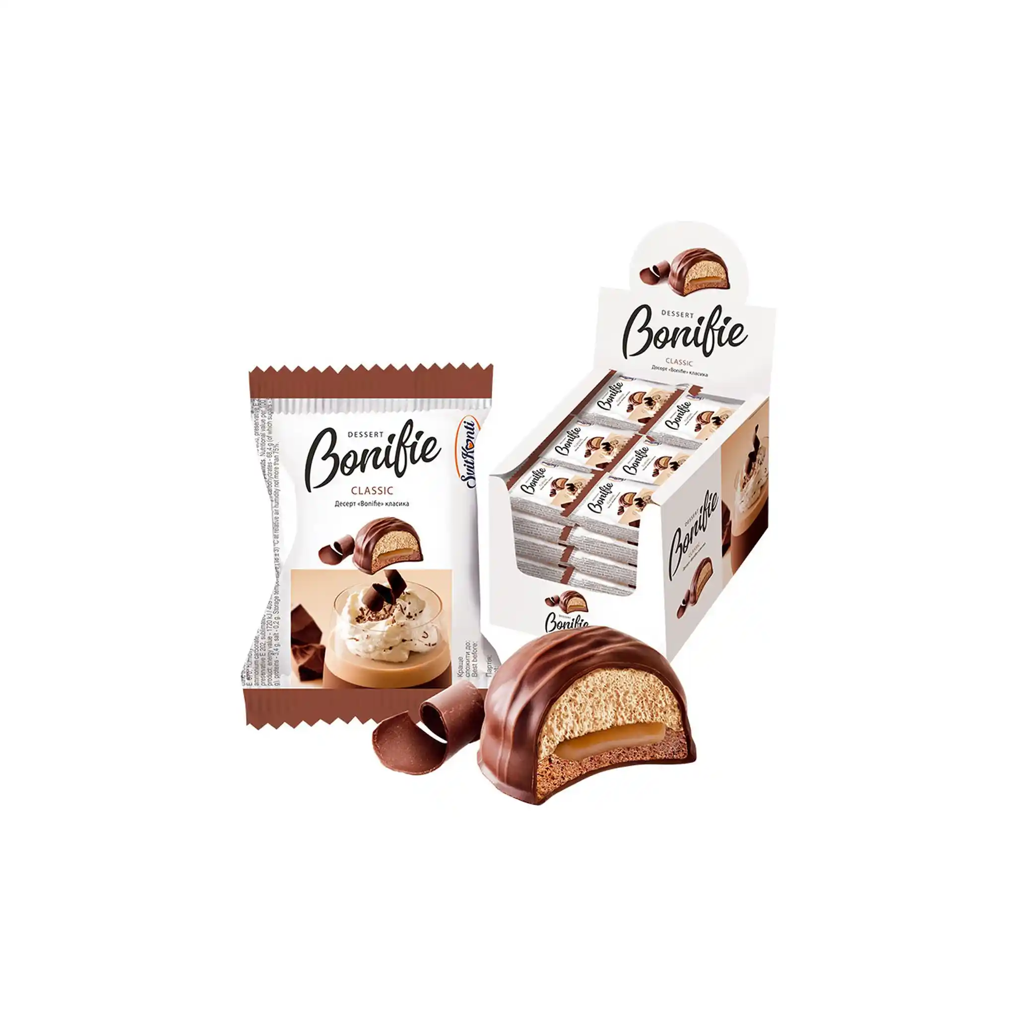 SvitKonti "Bonifie Classic. Čokoláda", dezert suflé, 29g/24ks