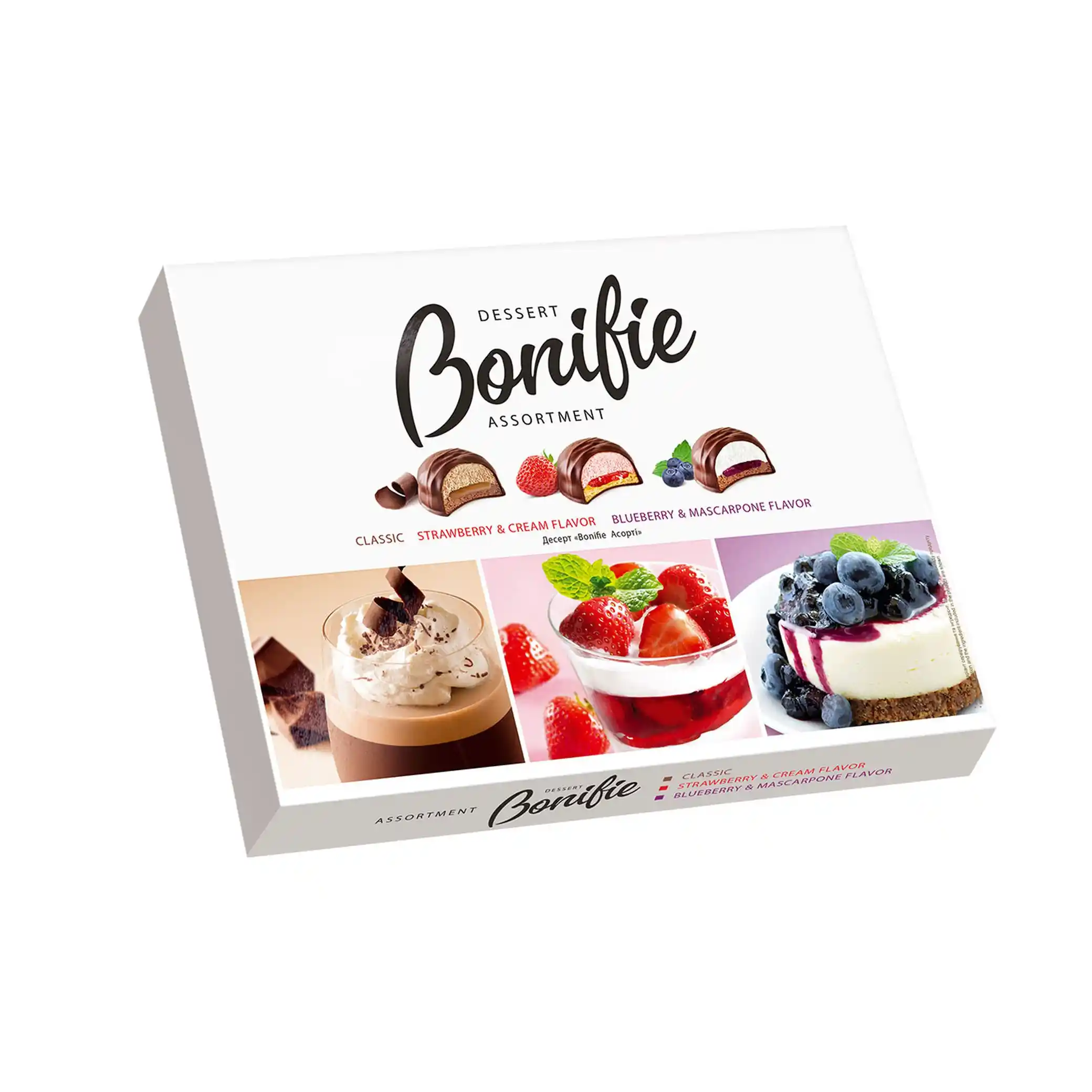 SvitKonti "Bonifie Assorti", dezert suflé, 348g/6ks