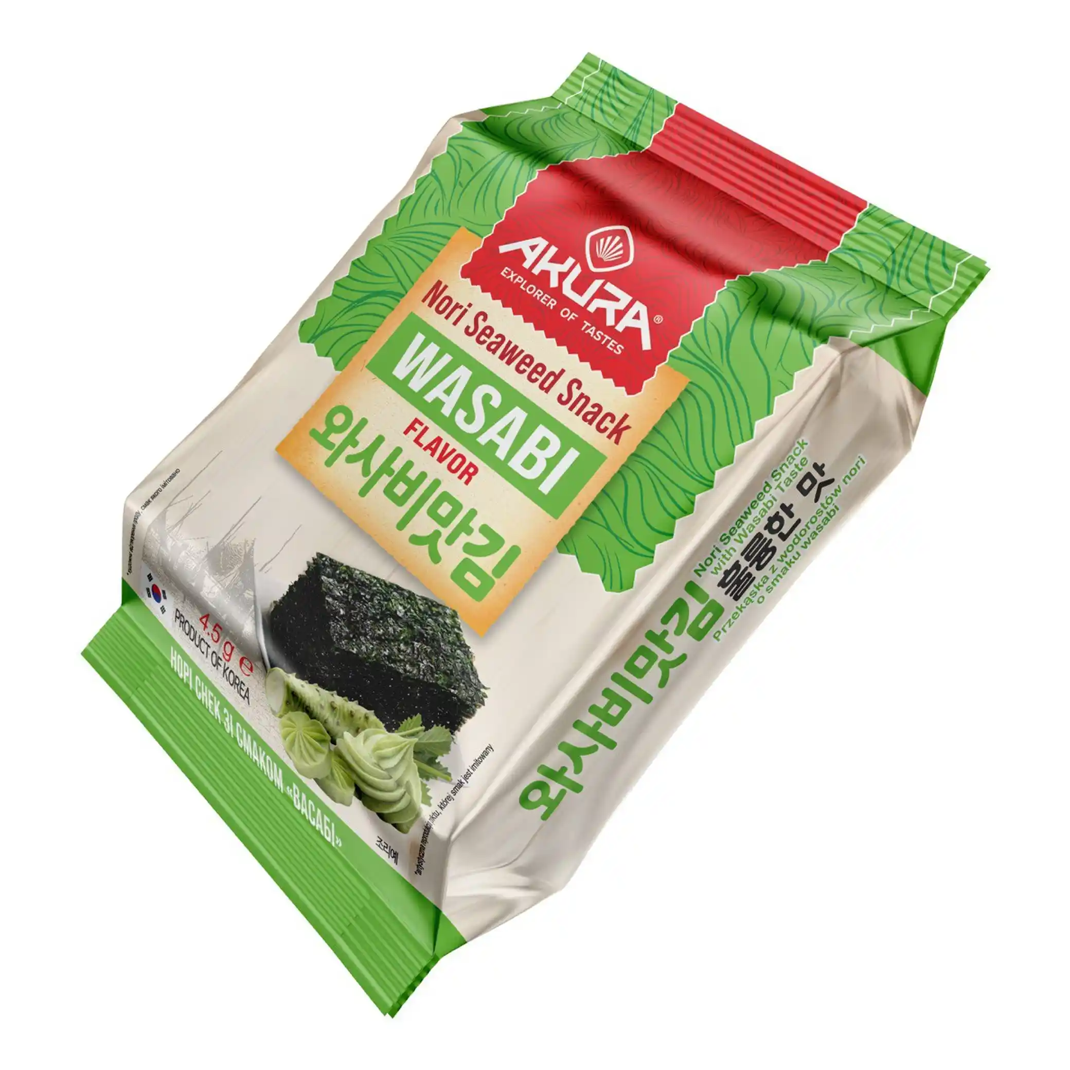 Nori "Wasabi", snack, 4,5g/72ks