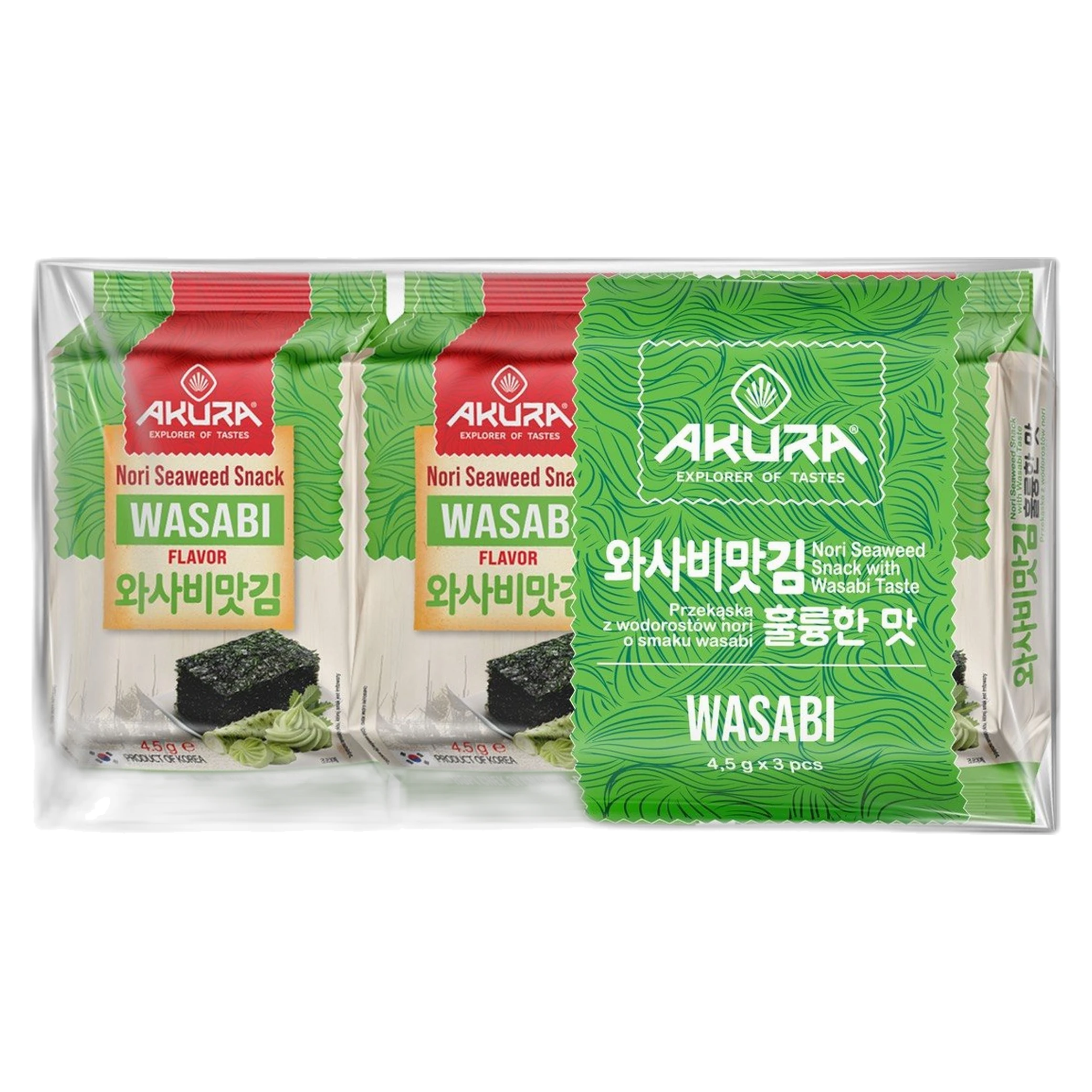 Nori "Wasabi", snack, 4,5g/72ks