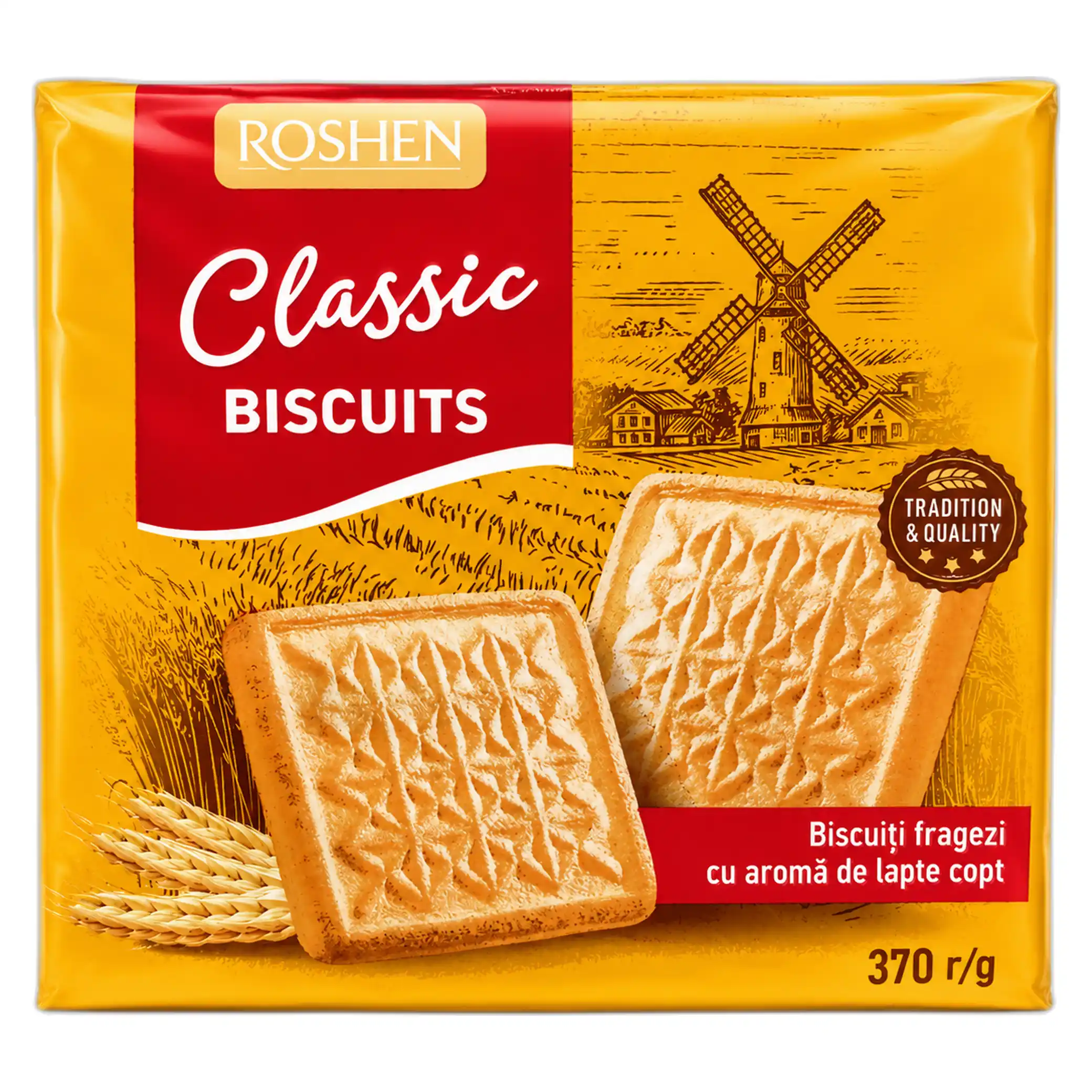 Roshen "Do kávy. Přepuštěné mléko", sušenky, 370g/12ks