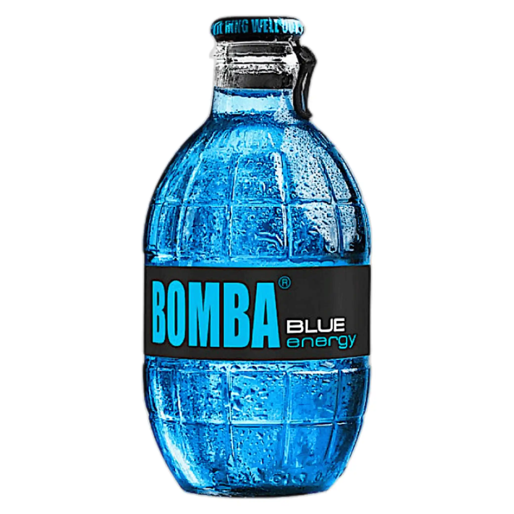 Bomba "Blue energy" energetický nápoj, sklo 0,25l/12ks