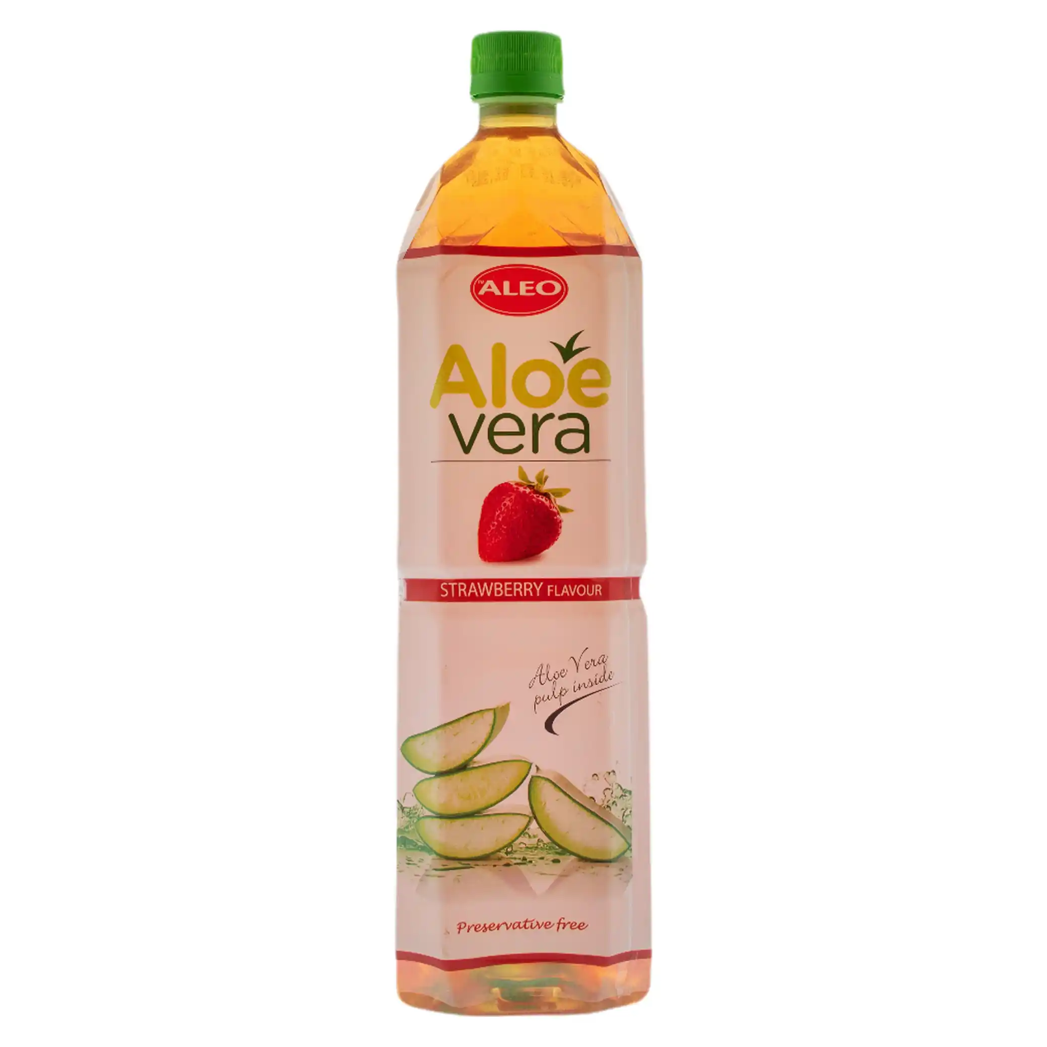 ALEO "Jahoda" nápoj z aloe vera, 1,5l/12ks