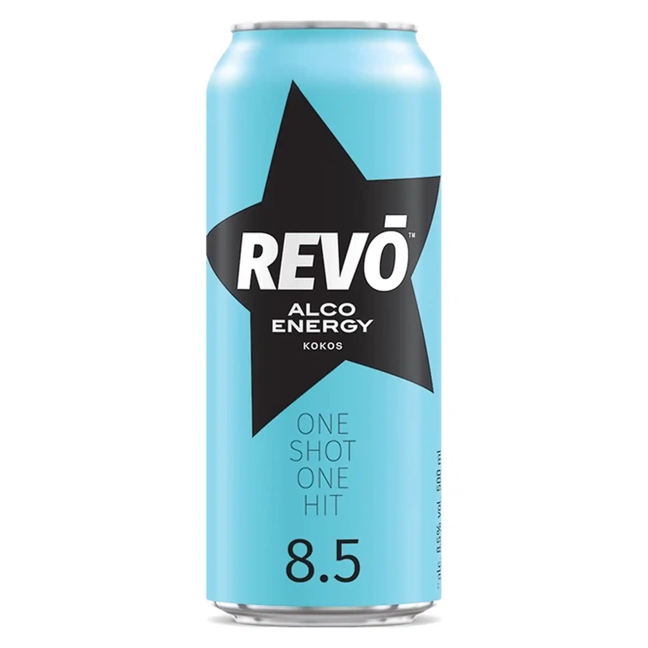 Revo "Kokos" alkoholický energetický nápoj 8,5%, plech 0,5l/24ks
