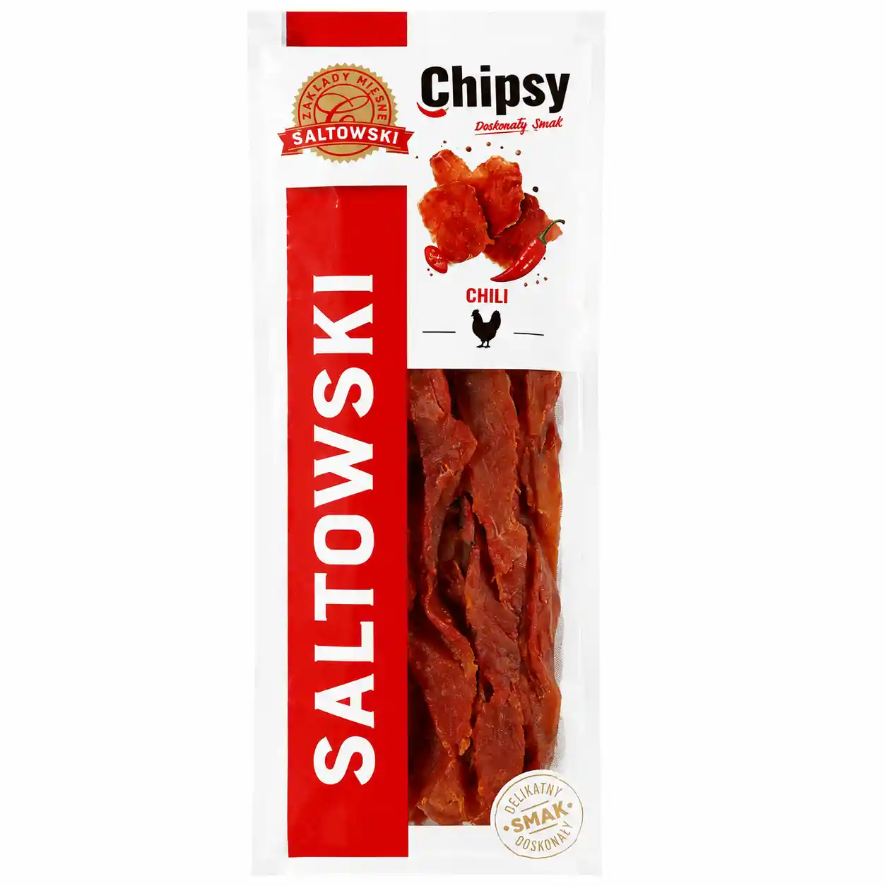MK Saltovskij "Chili Jerky" kuřecí chipsy (sušené máso), ±750g
