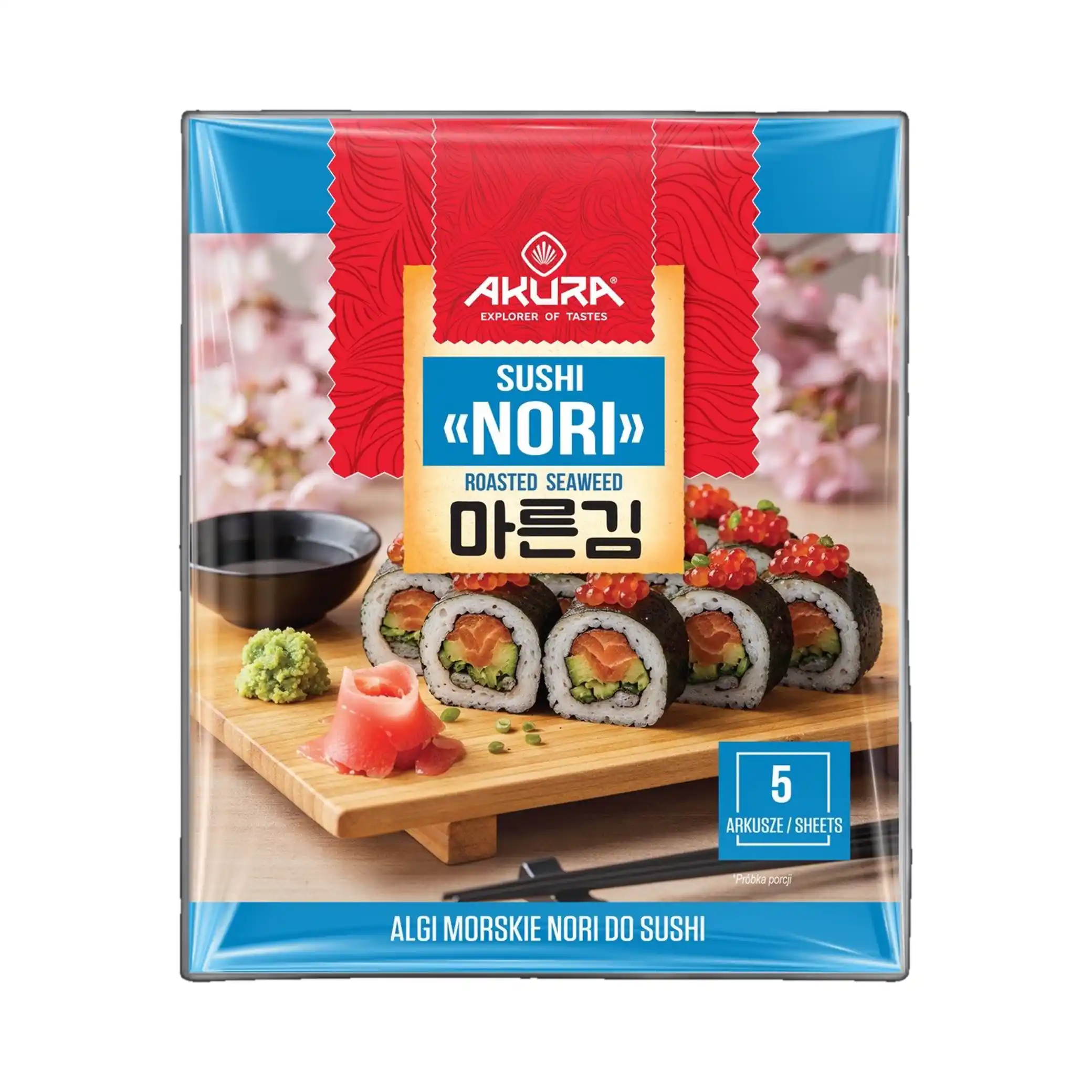 Nori řasy na sushi, 5 listů/150ks