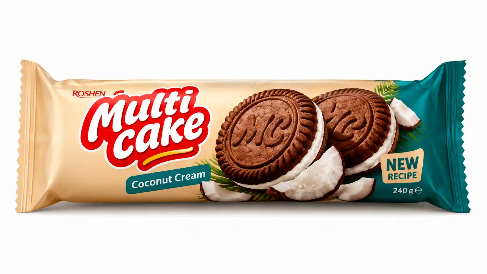 Roshen "Multicake. Kokos", sušenky, 180g/28ks