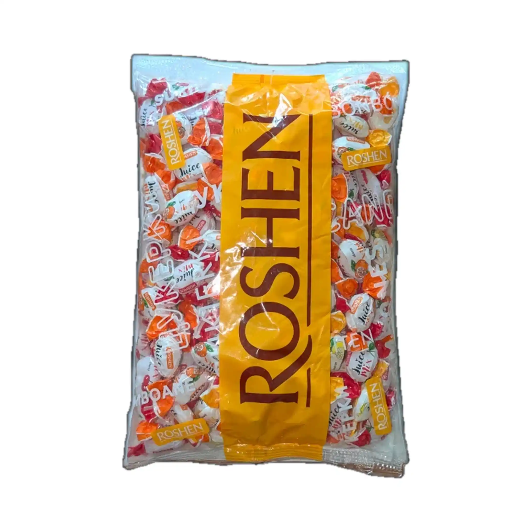 Roshen „Juice Mix“ bonbóny s ovocnou náplní, 1 kg/8 ks