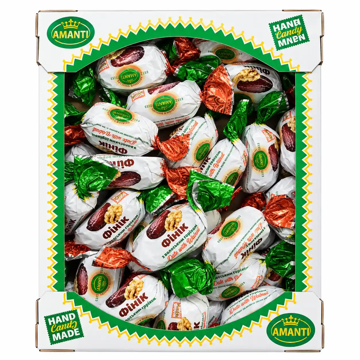 Amanti „Datle s vlašskými ořechy“ bonbóny v polevě, 1 kg