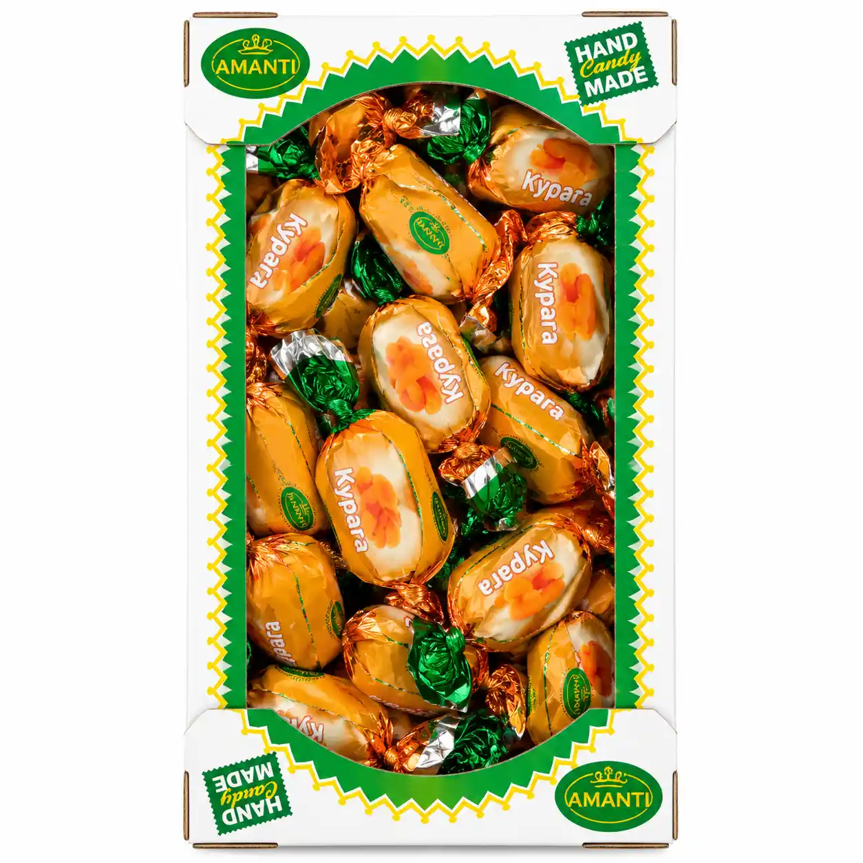 Amanti „Sušené meruňky s vlašskými ořechy“ bonbóny v polevě, 1 kg