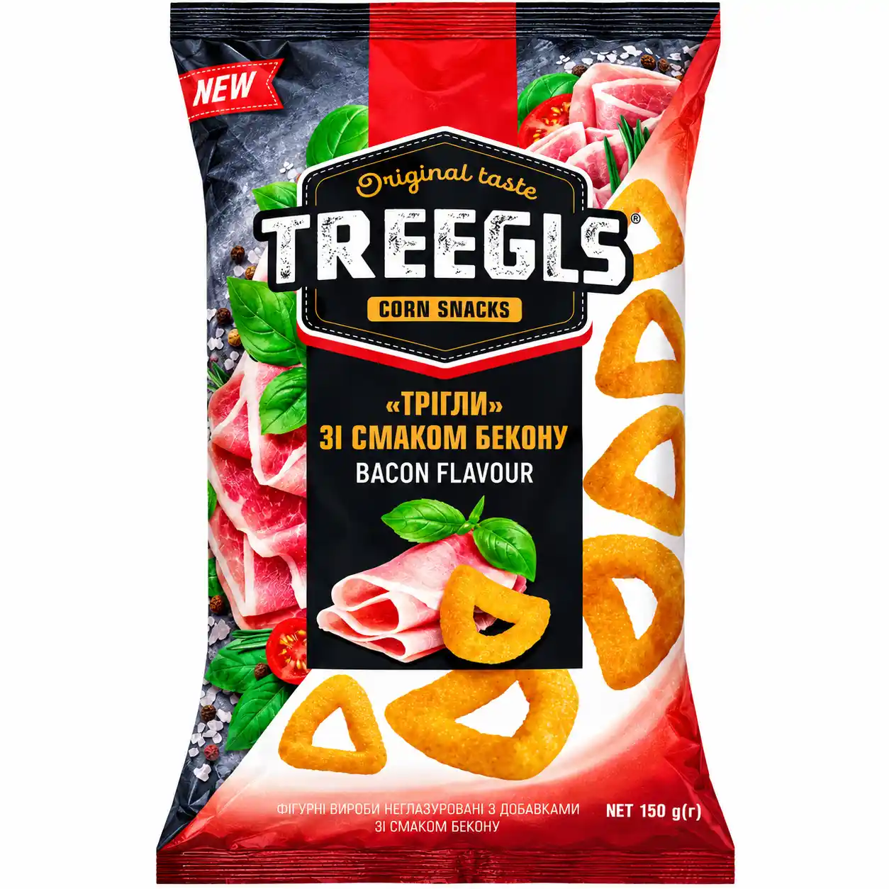 ZZ Treegls „Slanina“ kukuřičné křupky, 150 g/14 ks