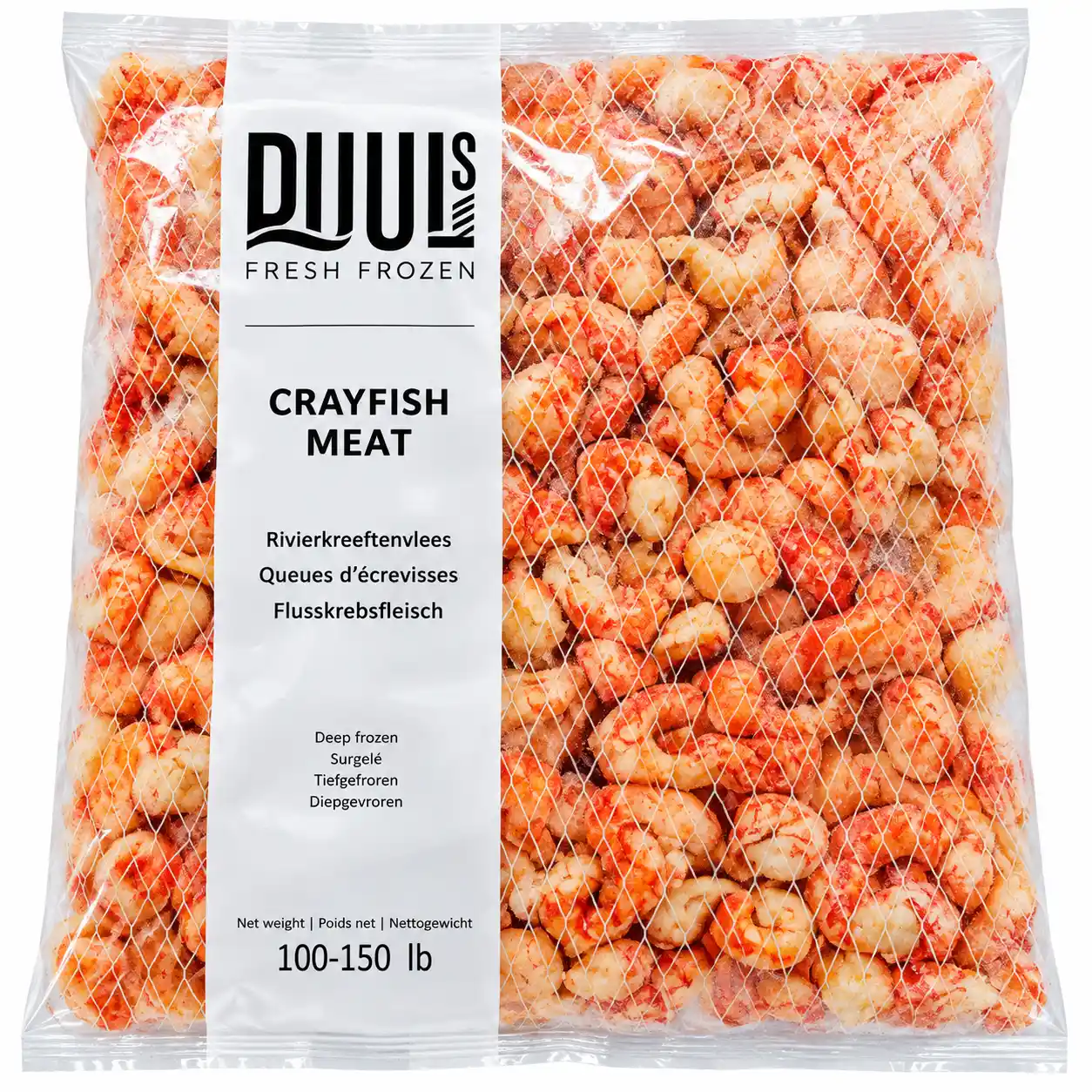 Mooijer (597) Vaření a loupaní raci, 100–150, mražené, 1kg/10kg