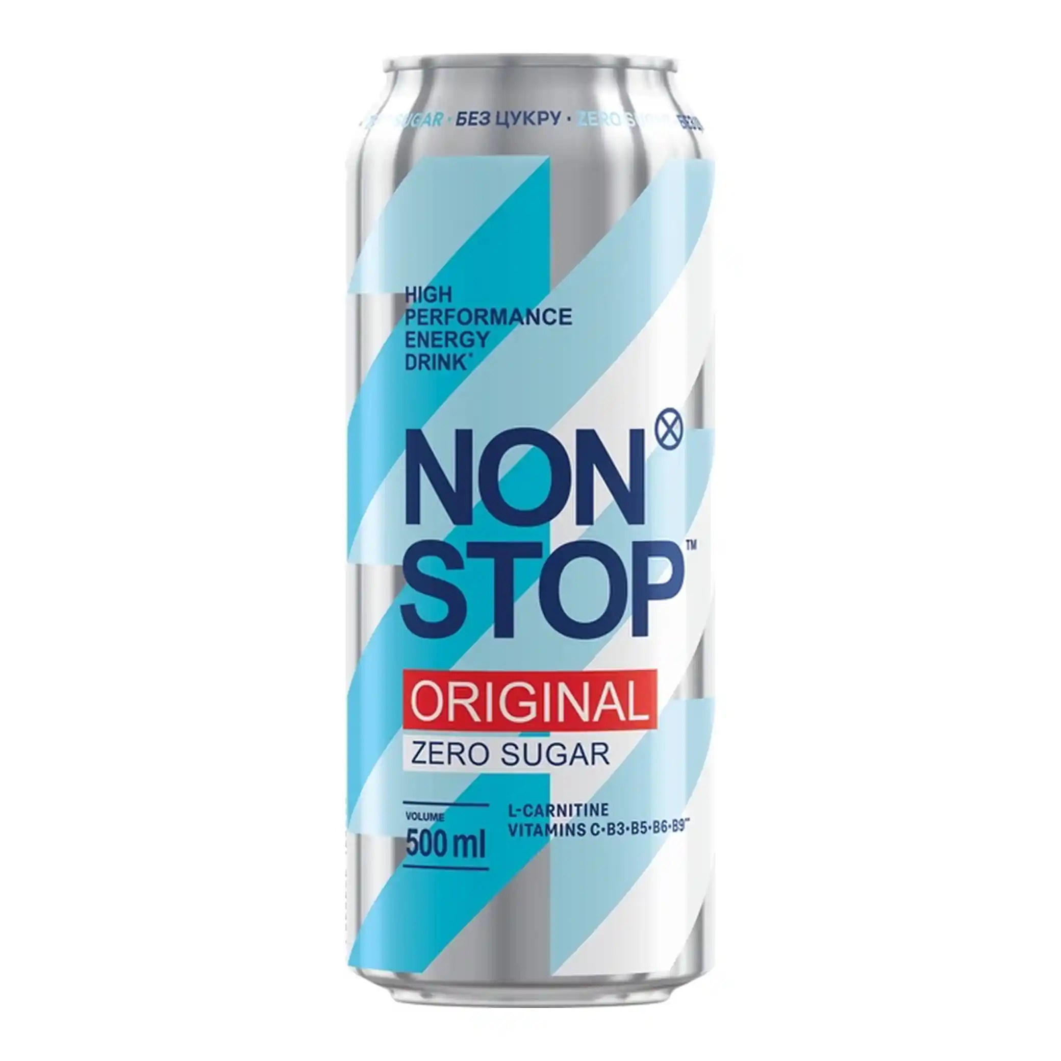 Non Stop „Zero Sugar“ energetický nápoj bez cukru, 500 ml/24 ks
