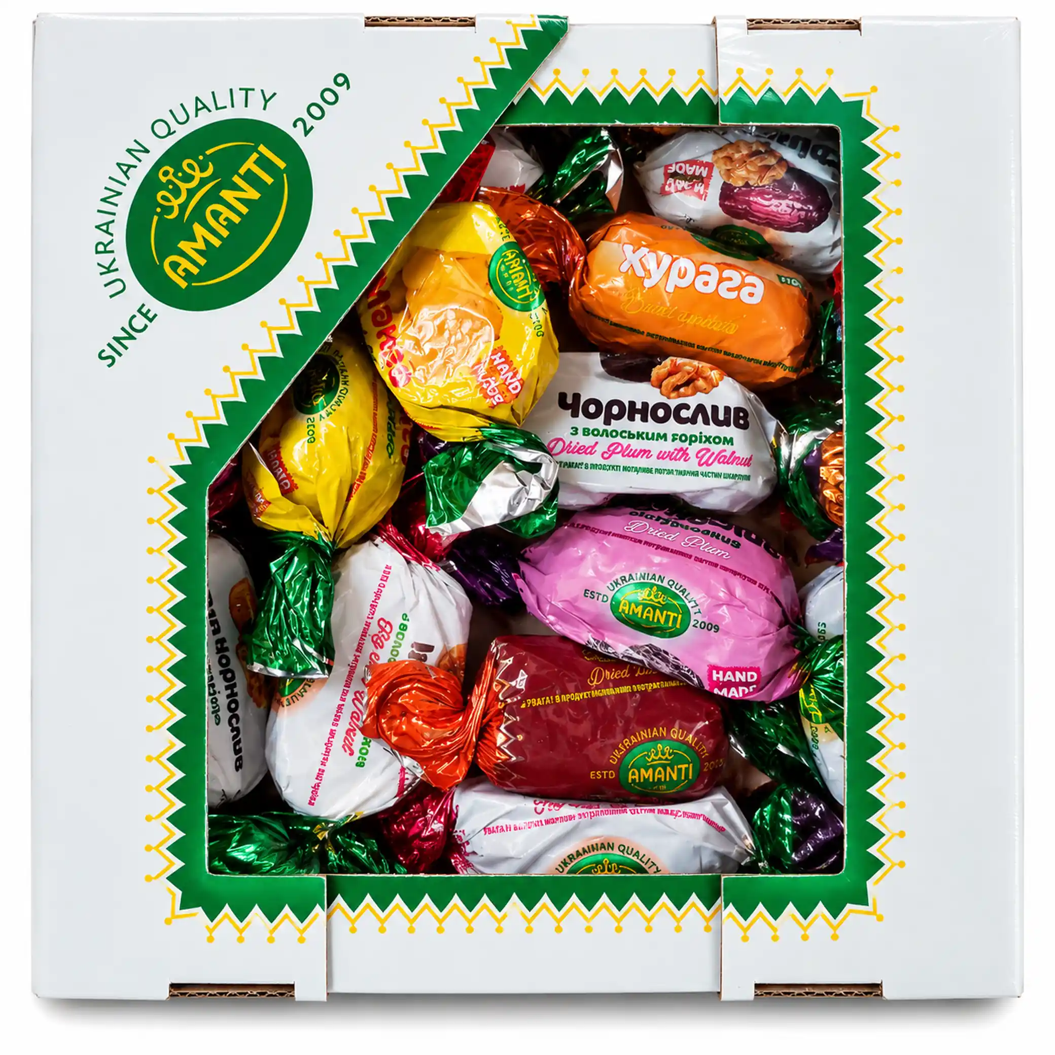 Amanti Assorti bonbónů se sušeným ovocem, 400 g